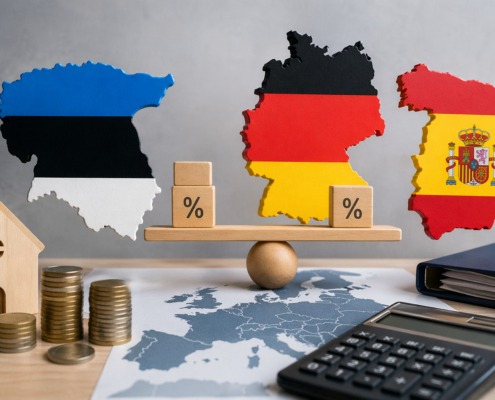 Steuern in Estland im Vergleich zu Deutschland und Spanien 