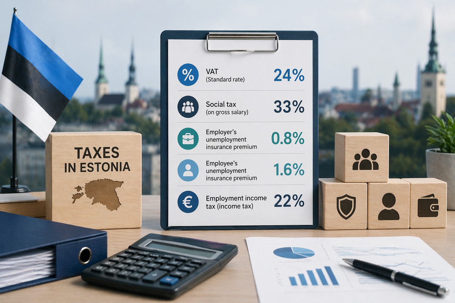 La tassazione in Estonia non è a zero tasse